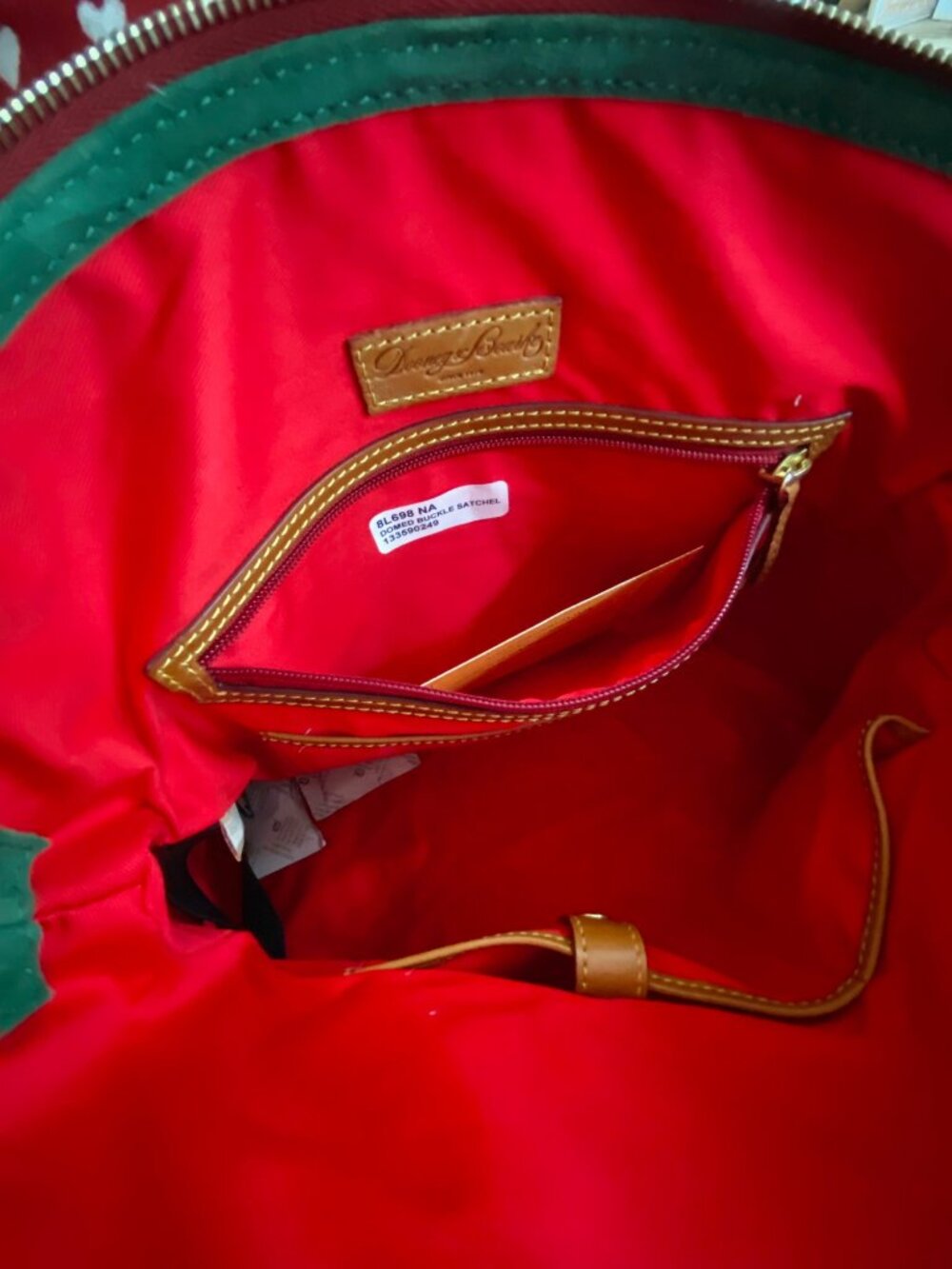 NWT Dooney & Bourke Leather Domed Buckle Satchel - Picture 10 of 10